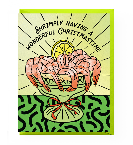 Shrimp Cocktail Holiday Card