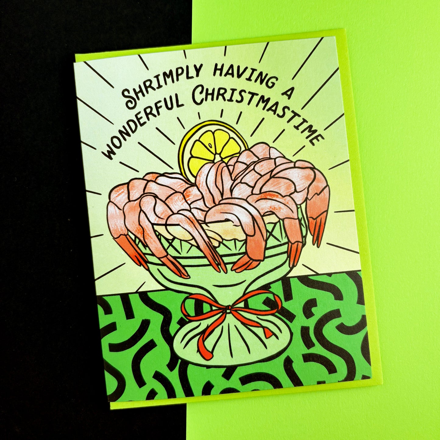 Shrimp Cocktail Holiday Card