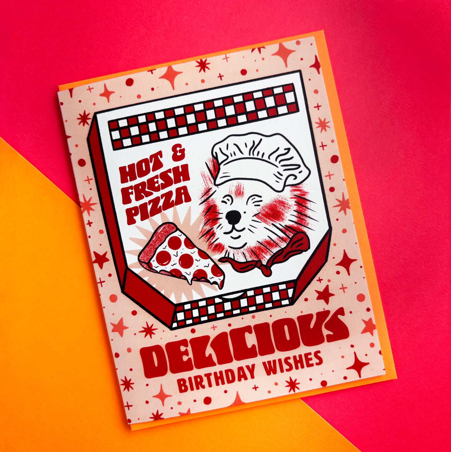 Pizza Birthday Card