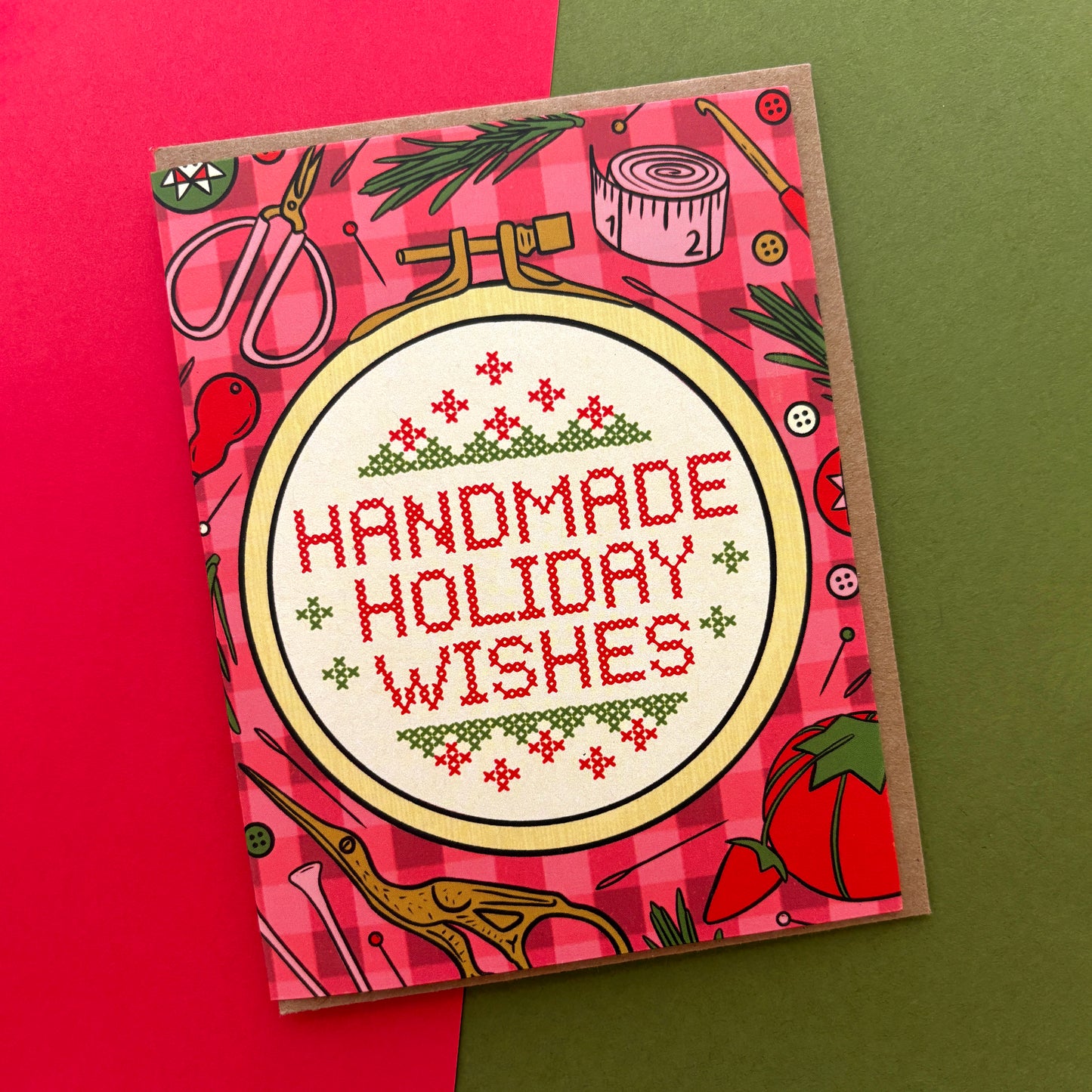 Handmade Holiday Wishes Card