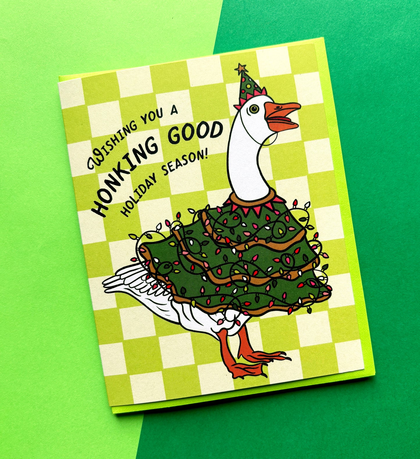 Porch Goose Holiday Card