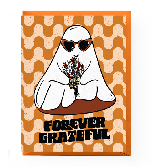 Forever Grateful Ghost Thank You Card