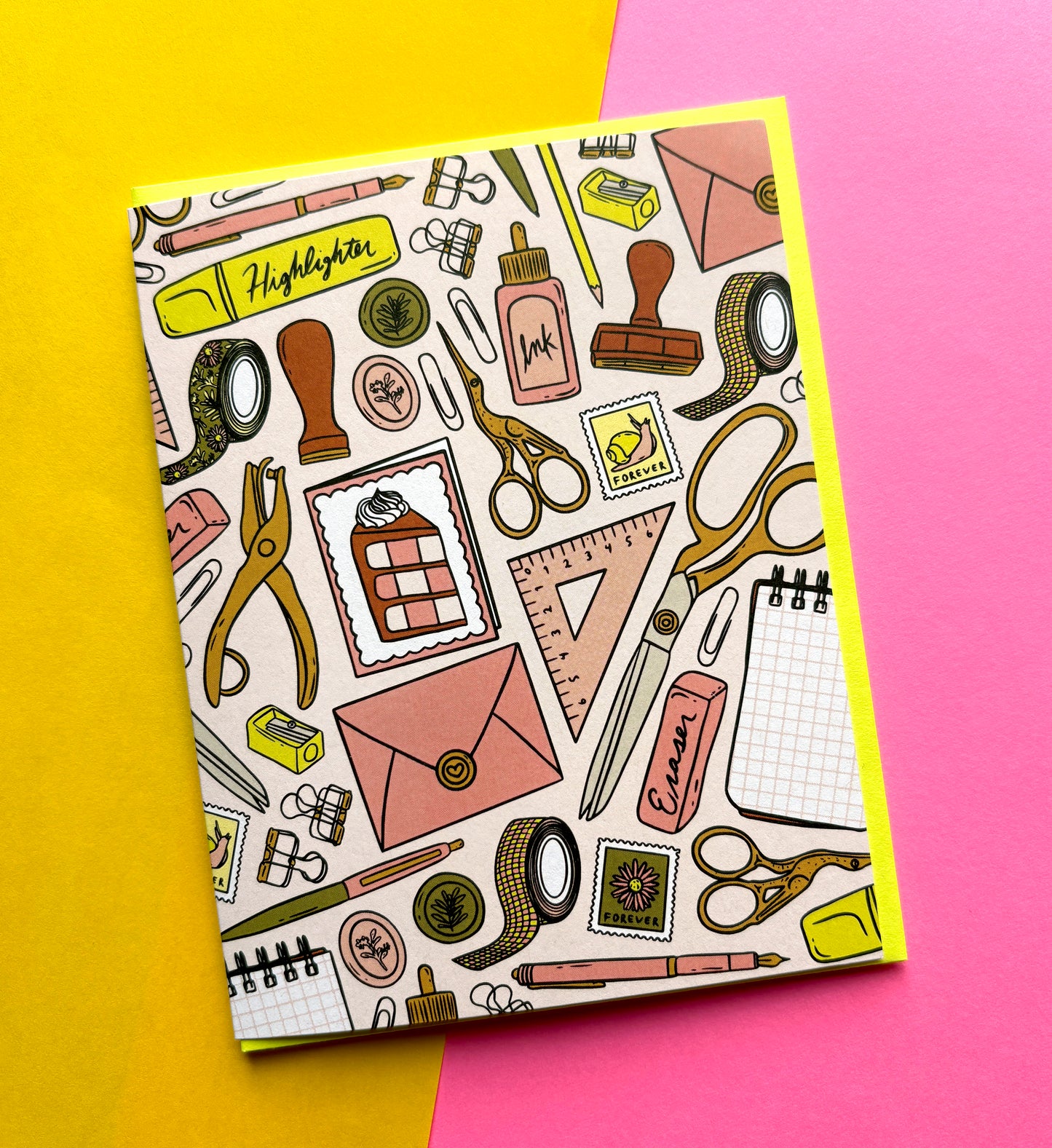 Stationery Patterned Greeting Card
