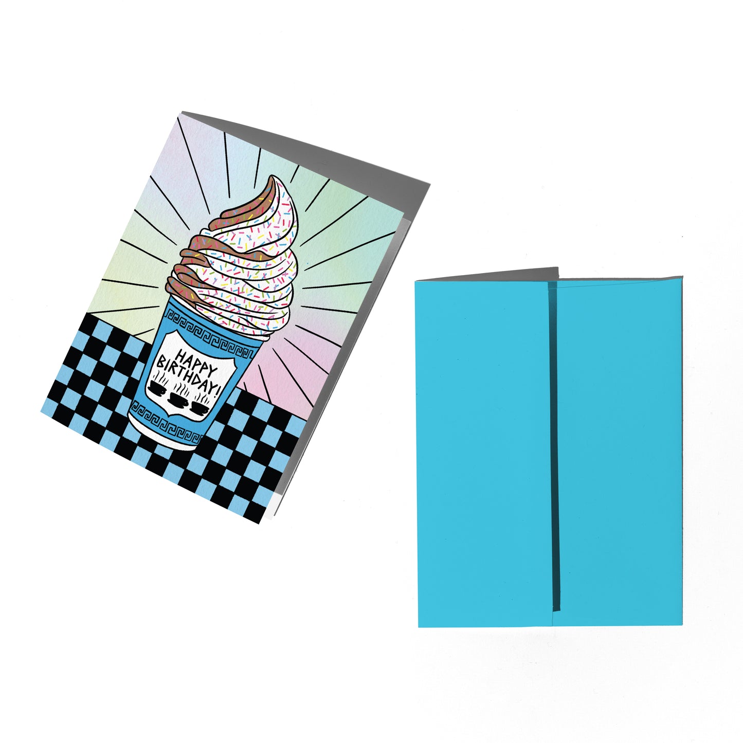 Deli Cup Soft Serve Birthday Card