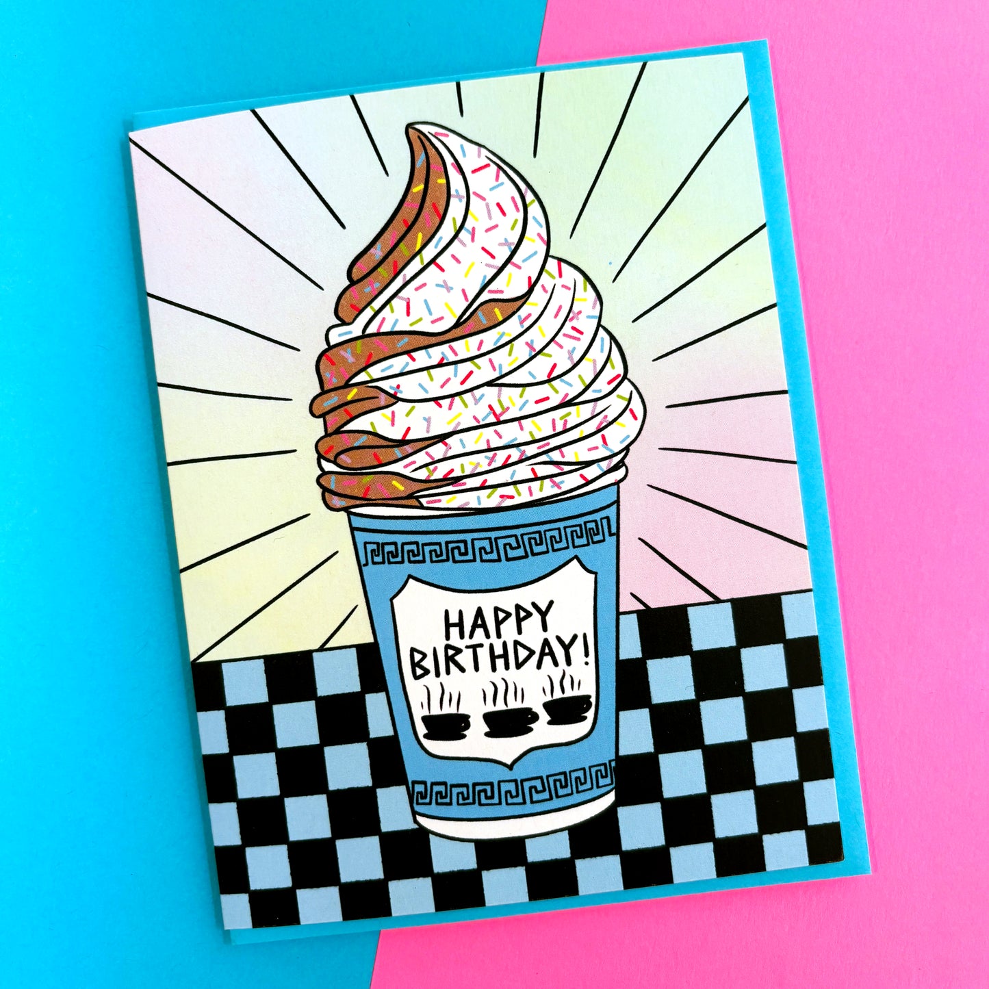 Deli Cup Soft Serve Birthday Card