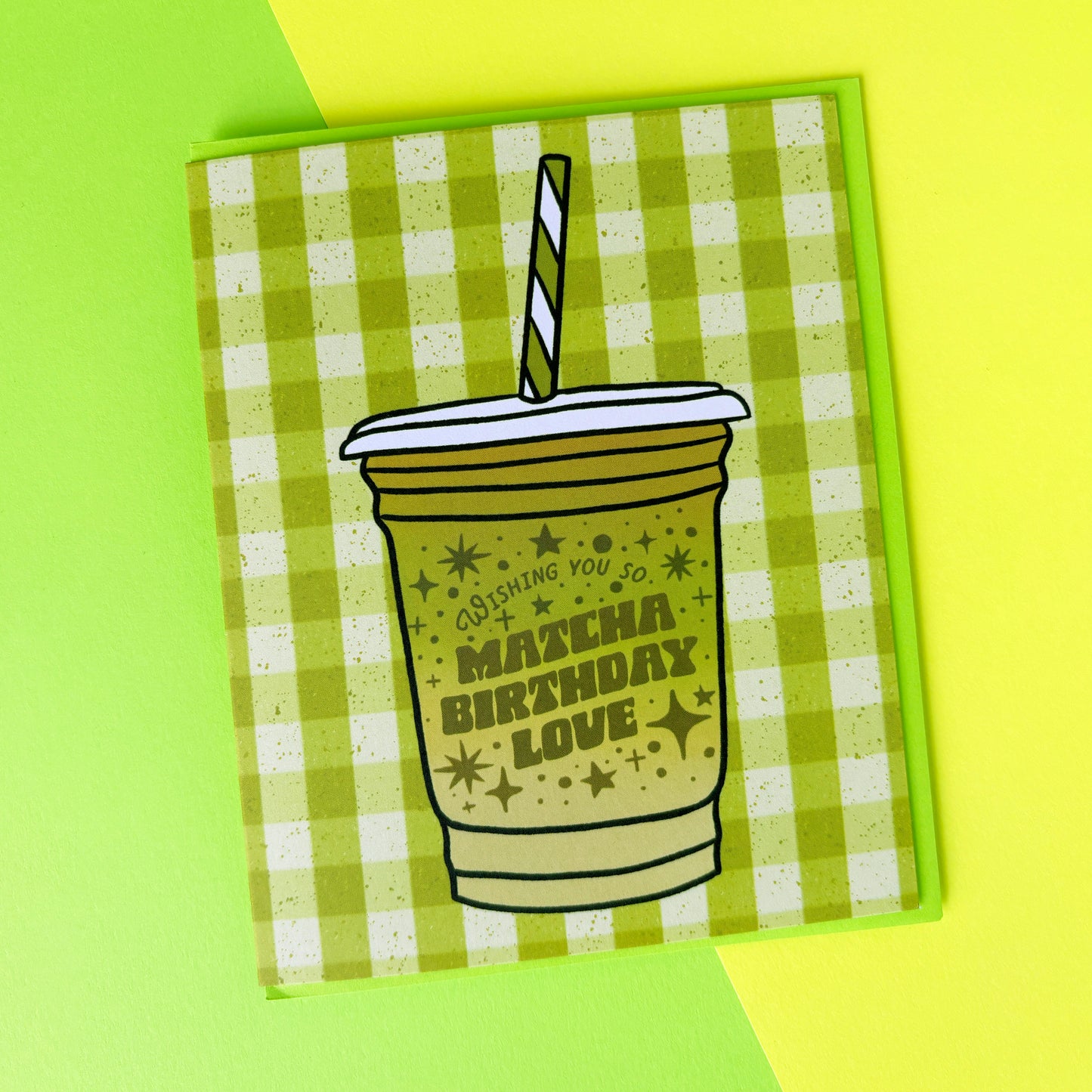 Iced Matcha Birthday Card