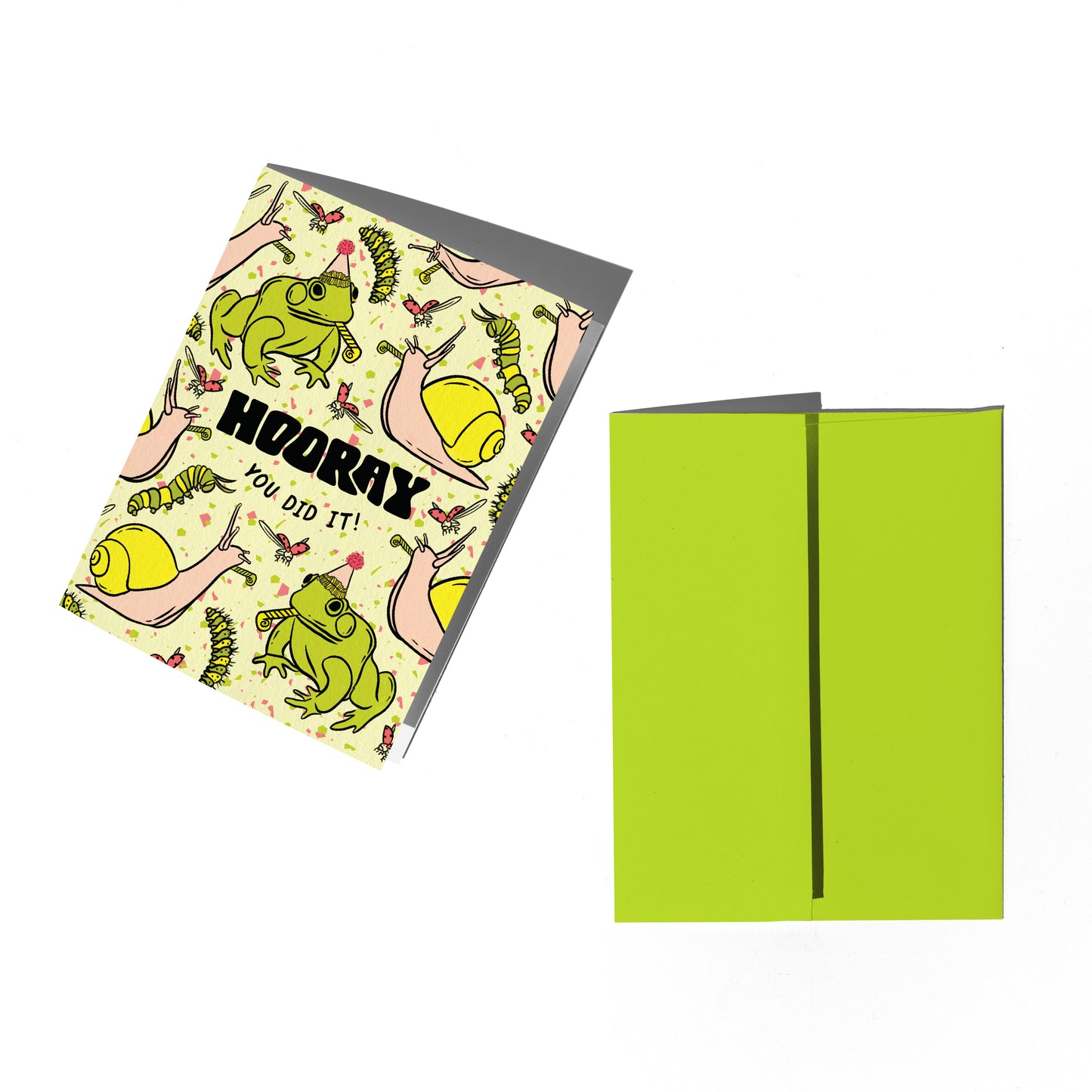 Garden Friends Frog Congratulations Card