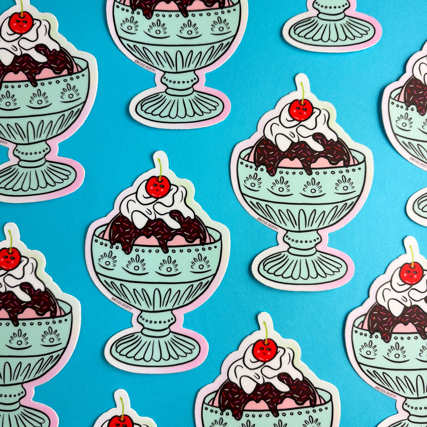 Ice Cream Sundae Sticker