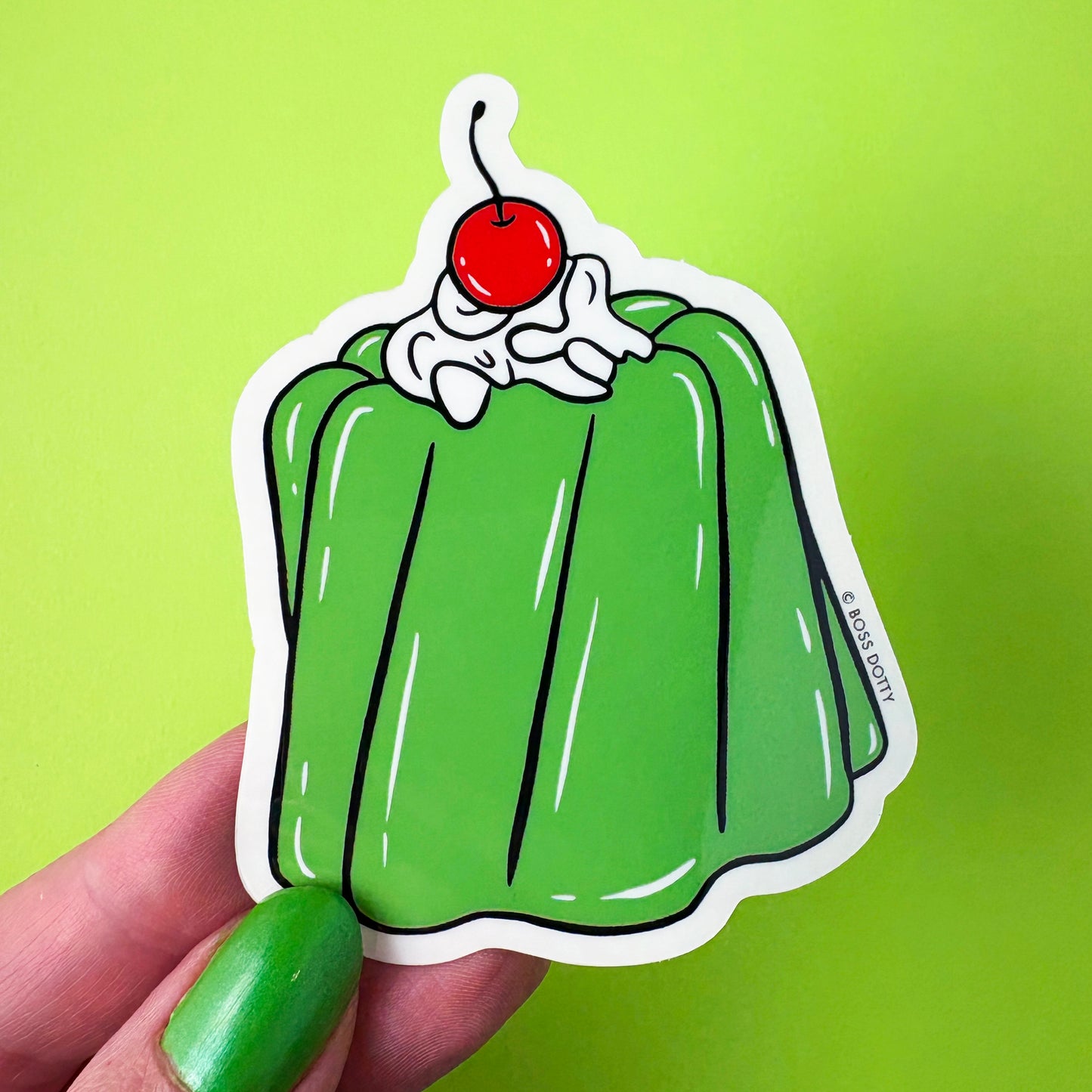 Retro Jello Mold Clear Sticker