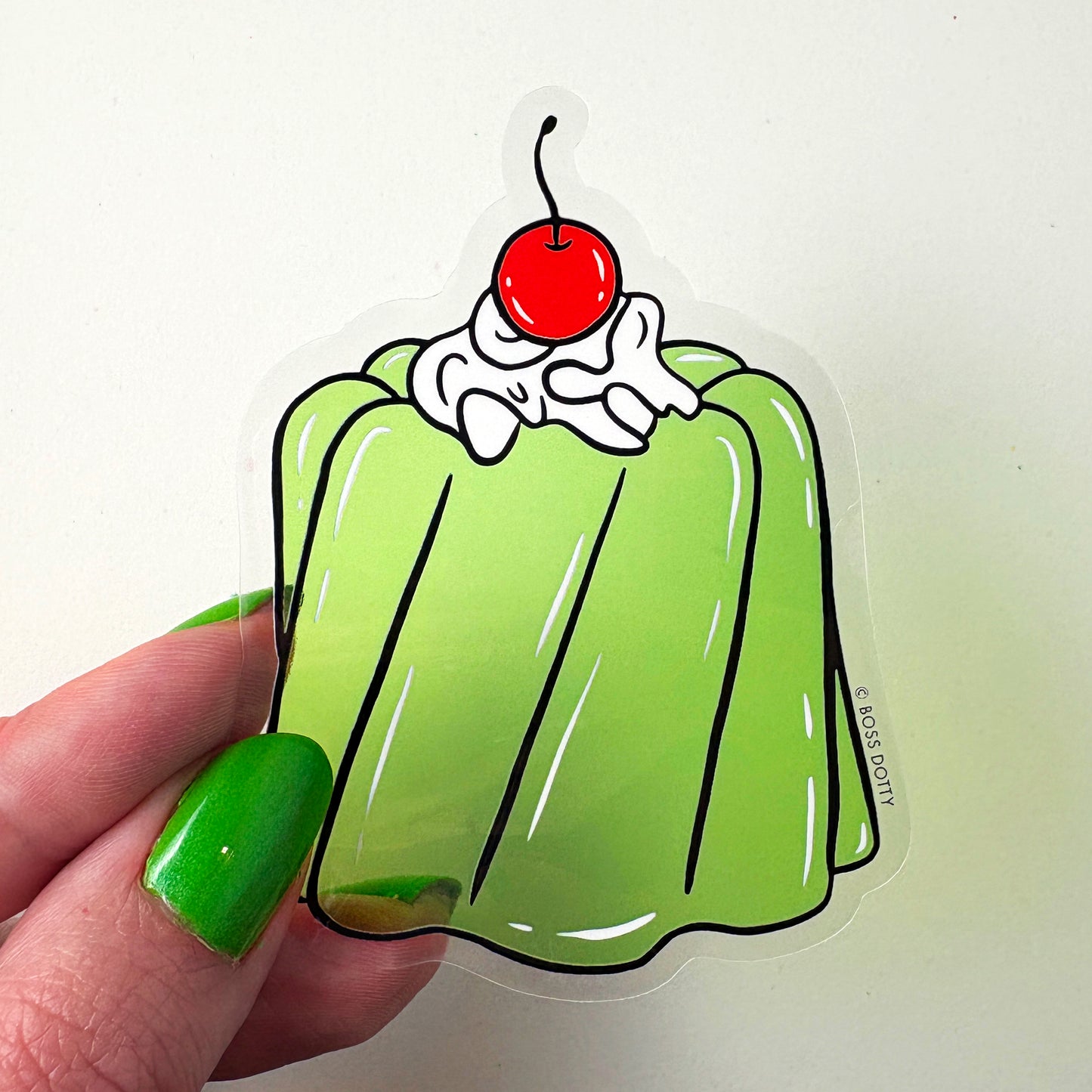 Retro Jello Mold Clear Sticker
