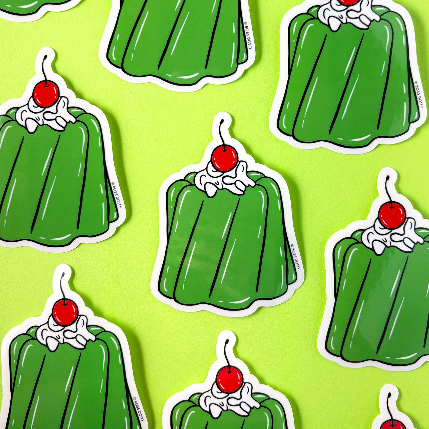 Retro Jello Mold Clear Sticker