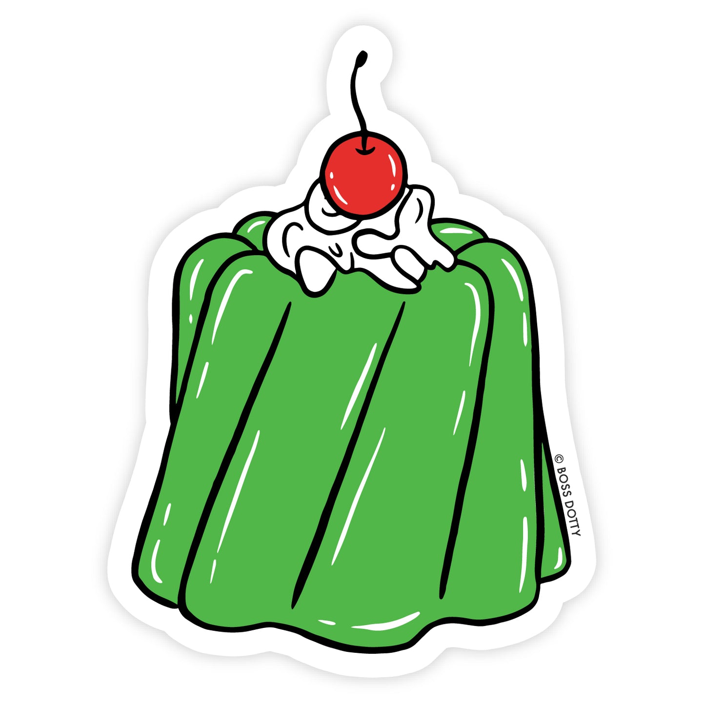 Retro Jello Mold Clear Sticker