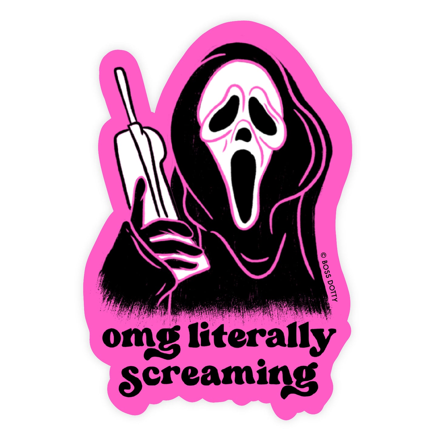 Literally Screaming Sticker