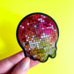 Melting Disco Ball Glitter Sticker