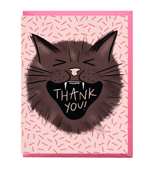 Wild Cat Thank You Card