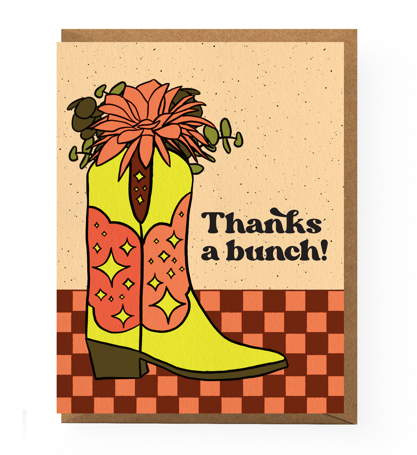 Cowboy Boot Thank You Card