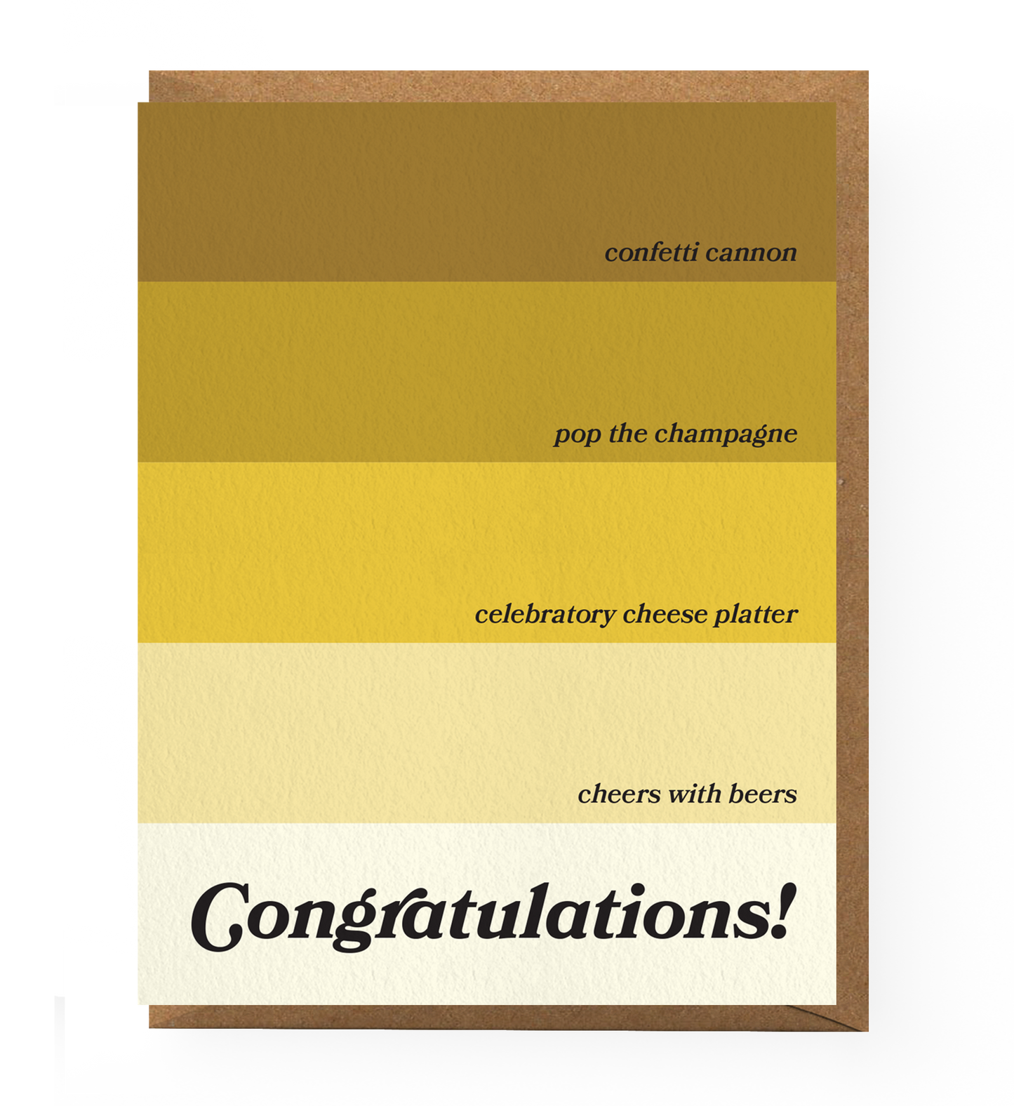 Paint Chip Congratulations Card