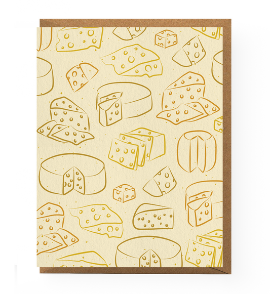 Cheese Pattern Greeting Card