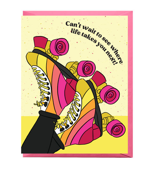 Graduation Skates Congratulations Card