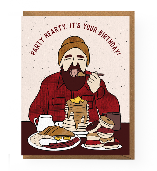 Lumberjack Birthday Card