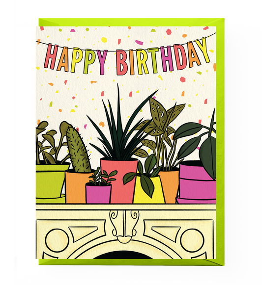 House Plant Birthday Card