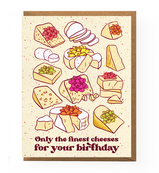 Cheese Birthday Card