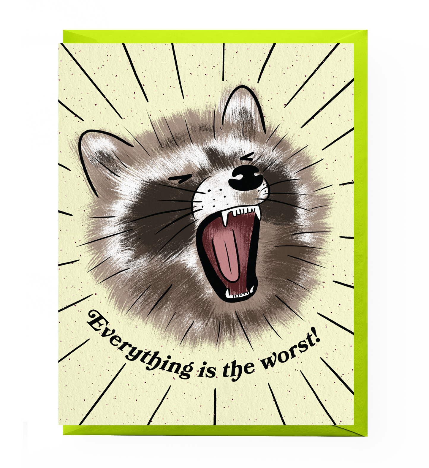 The Worst Raccoon Sympathy Card