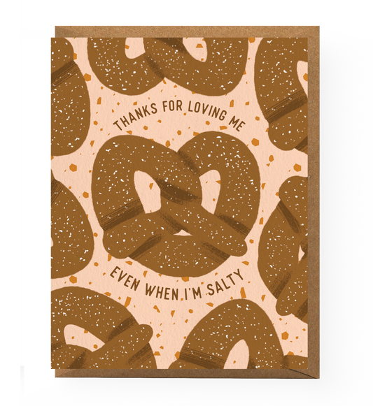 Salty Love Pretzel Card