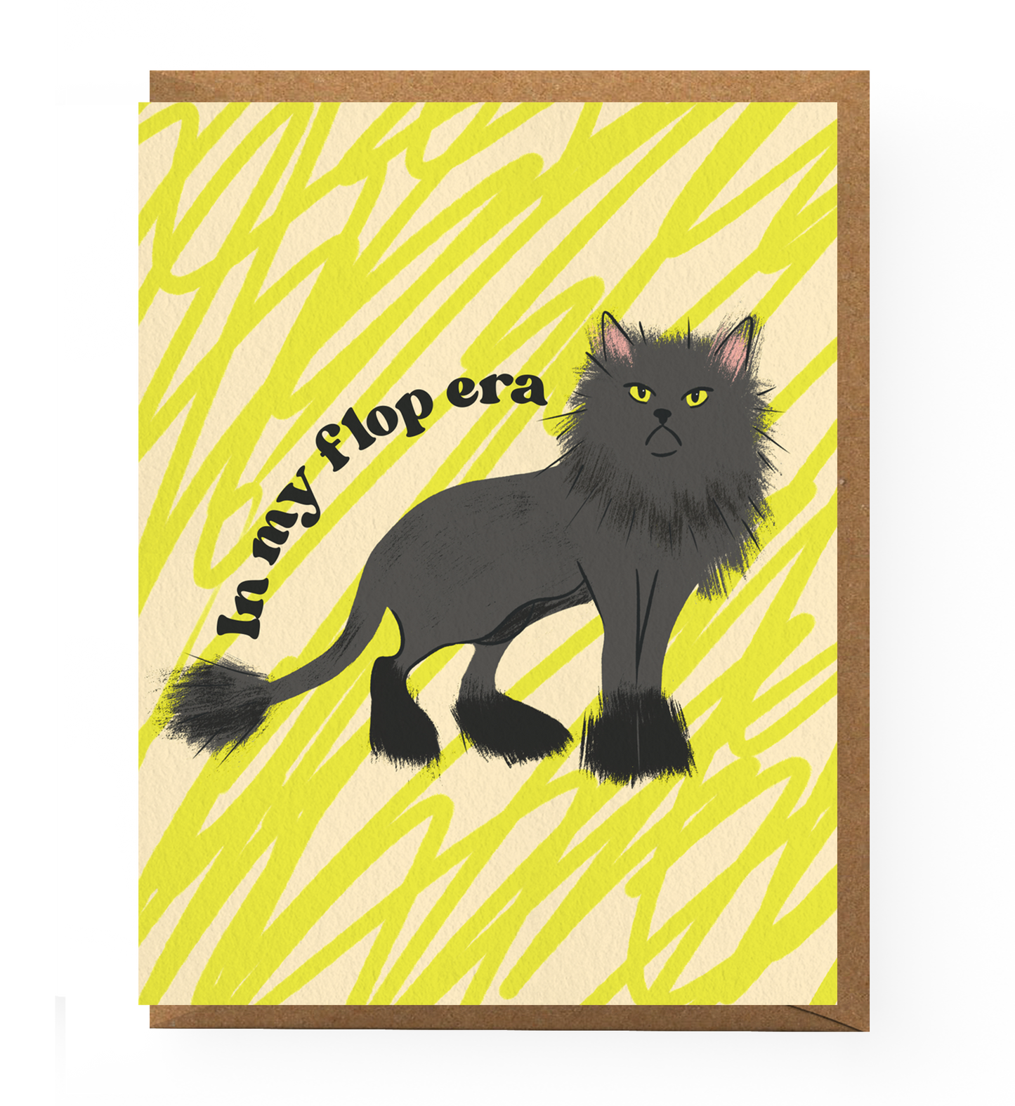 Flop Era Cat Greeting Card