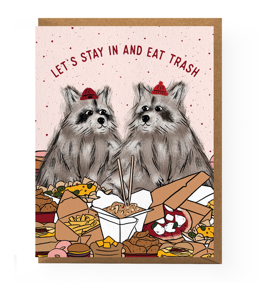 Raccoon Love Card
