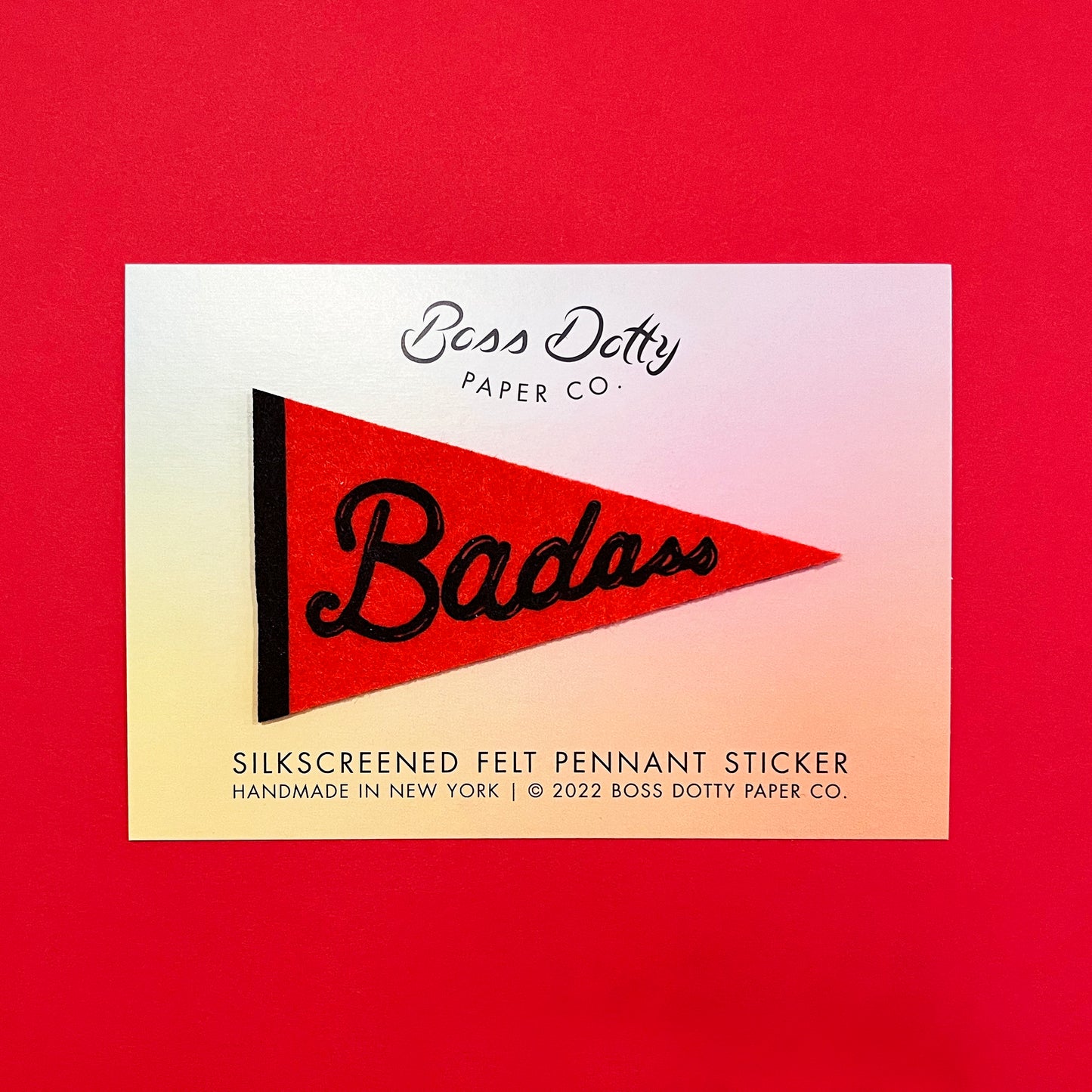 Badass Pennant Sticker