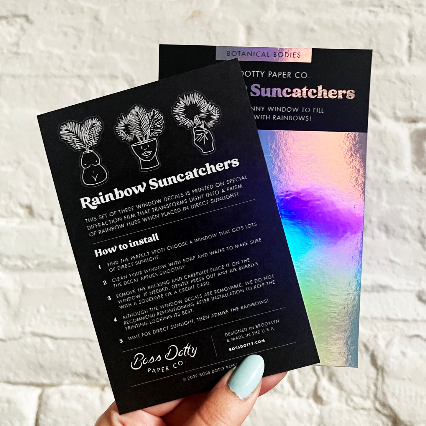 Botanical Bodies Rainbow Suncatchers | Set of 3