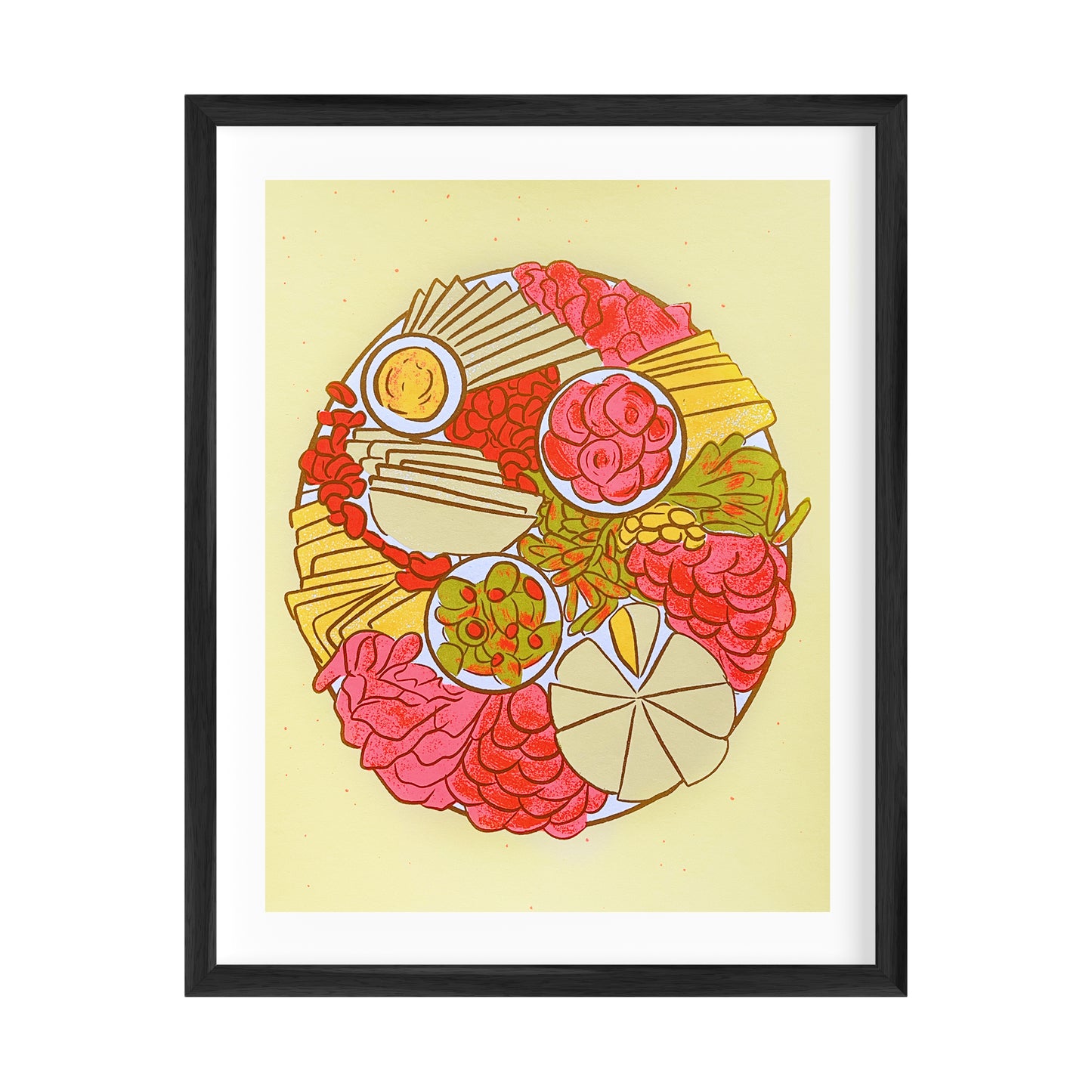 Charcuterie Silkscreened Art Print