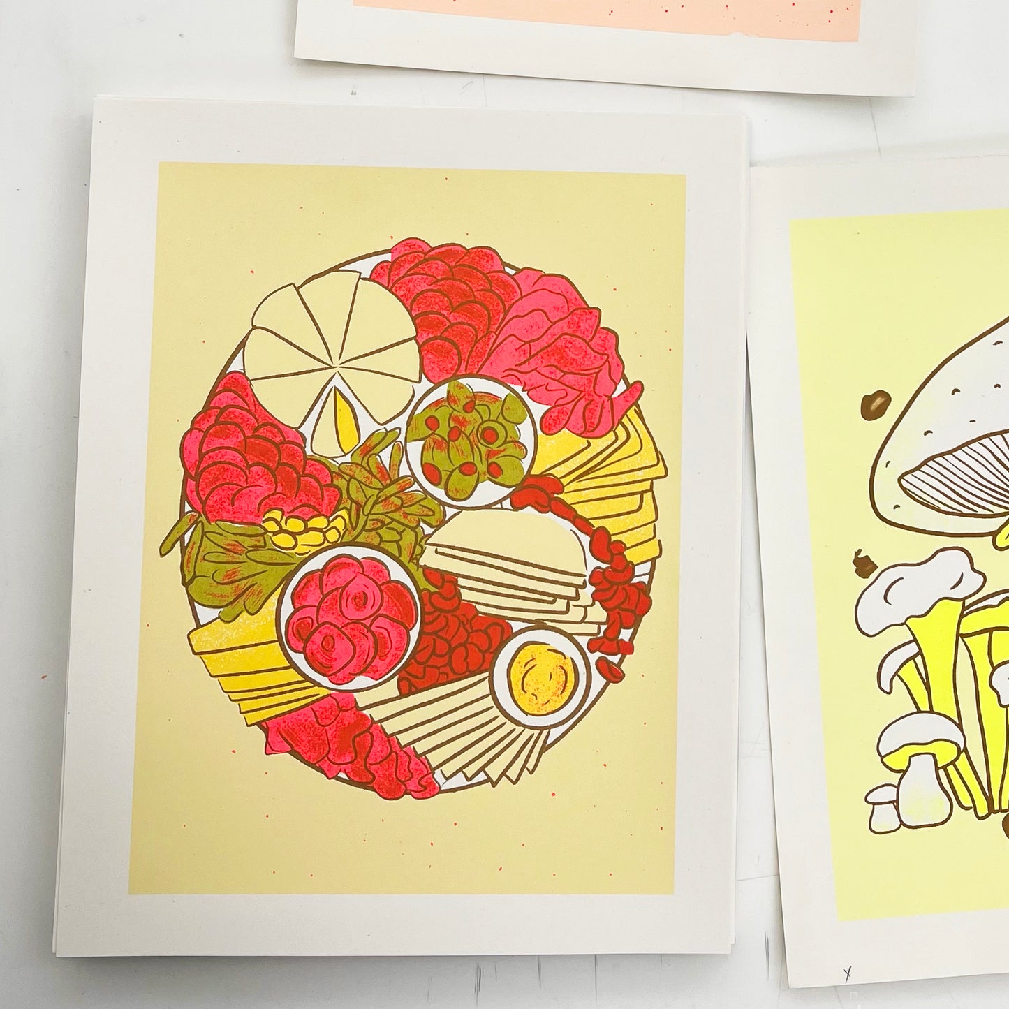 Charcuterie Silkscreened Art Print