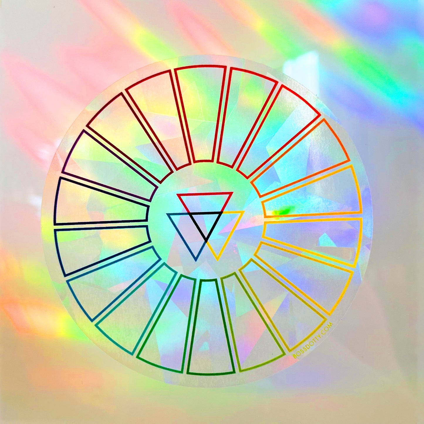 Color Wheel Rainbow Suncatcher Sticker