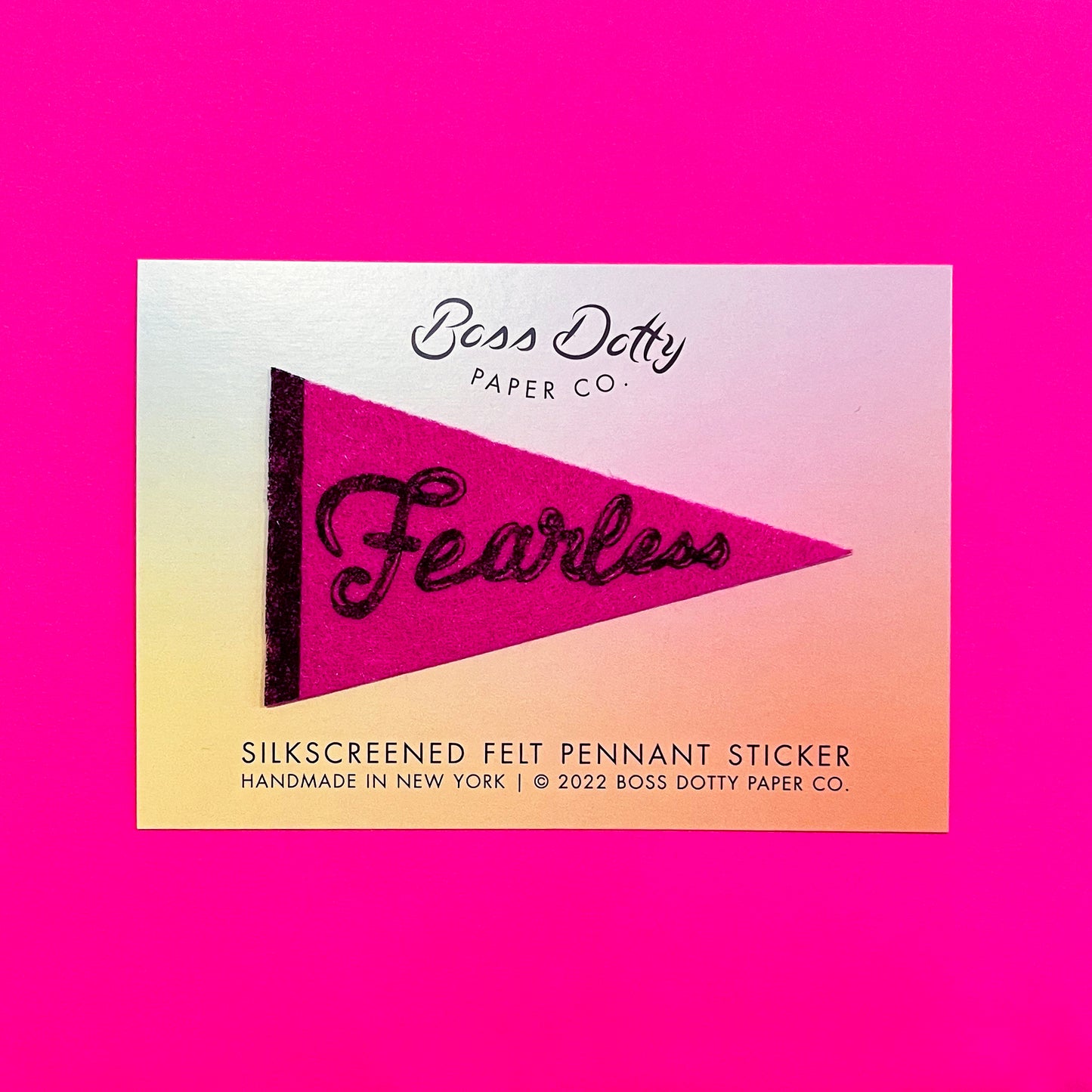 Fearless Pennant Sticker