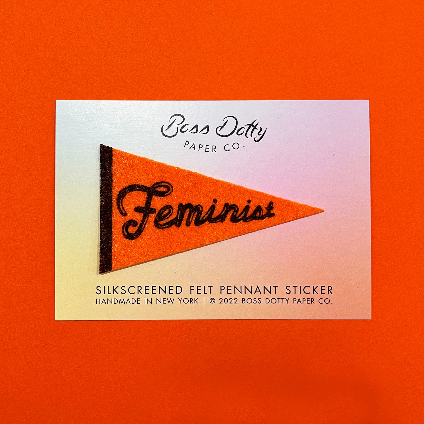 Feminist Pennant Sticker