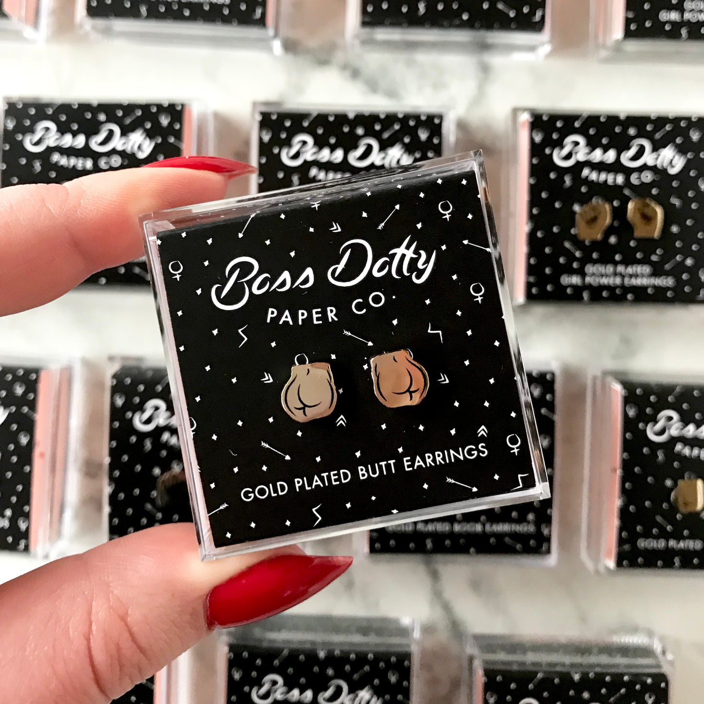 Butt Earrings
