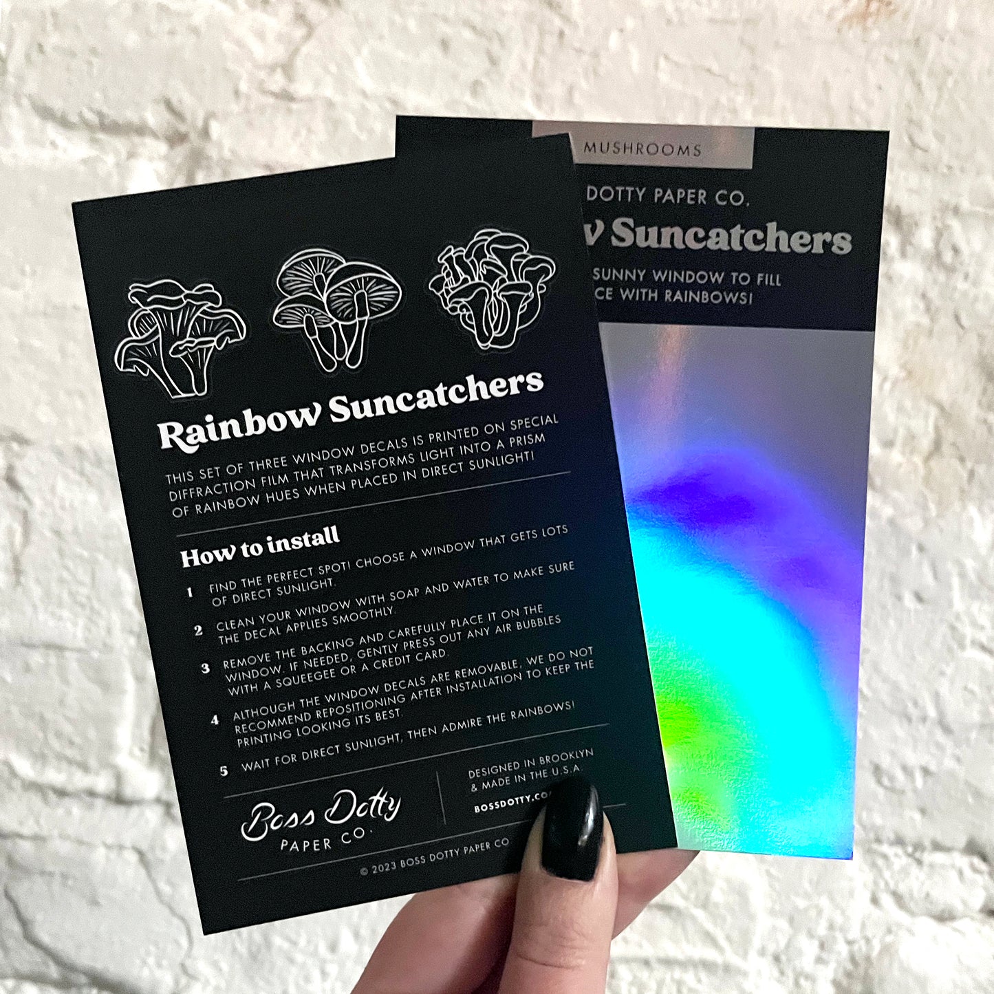 Mushrooms Suncatchers | Set of 3