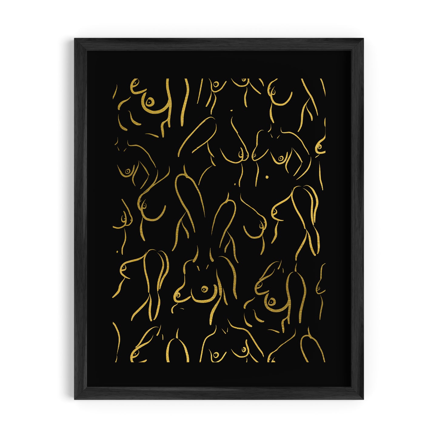 Nudes No. 1 Gold Foil Art Print