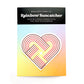 Rainbow Heart Suncatcher Sticker on backing card