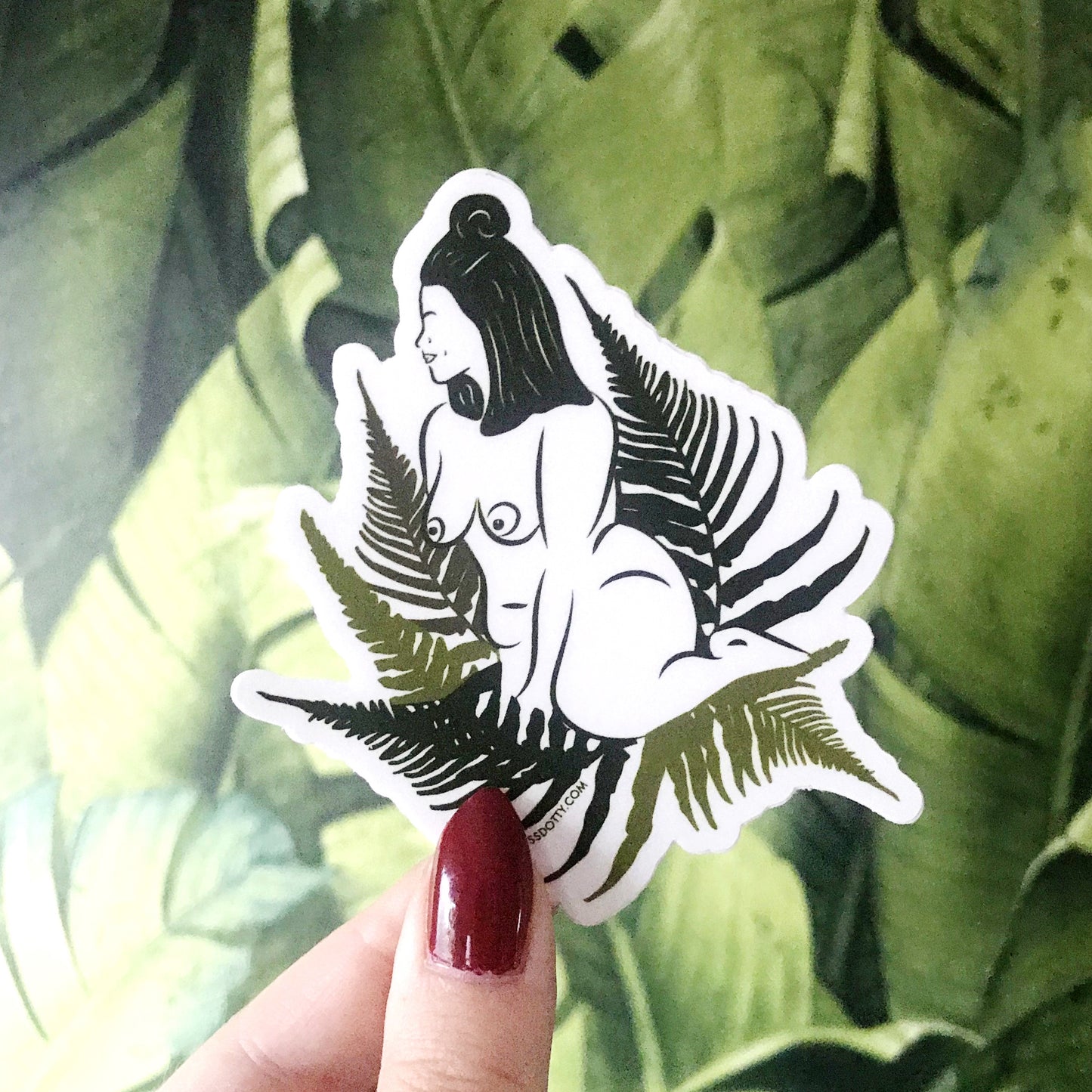 Venus in Ferns Sticker