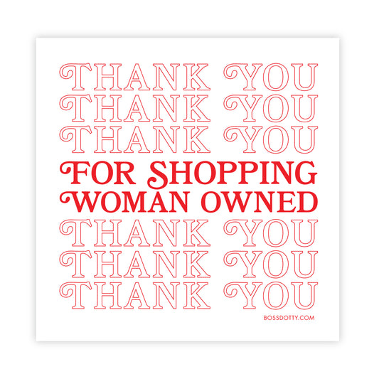 Woman Owned Sticker