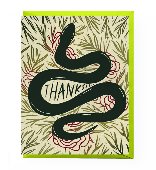 Snake Thank You Card