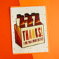 Six Pack Thank You Card