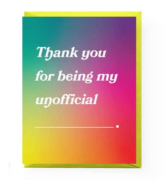 Fill In The Blank Thank You Card