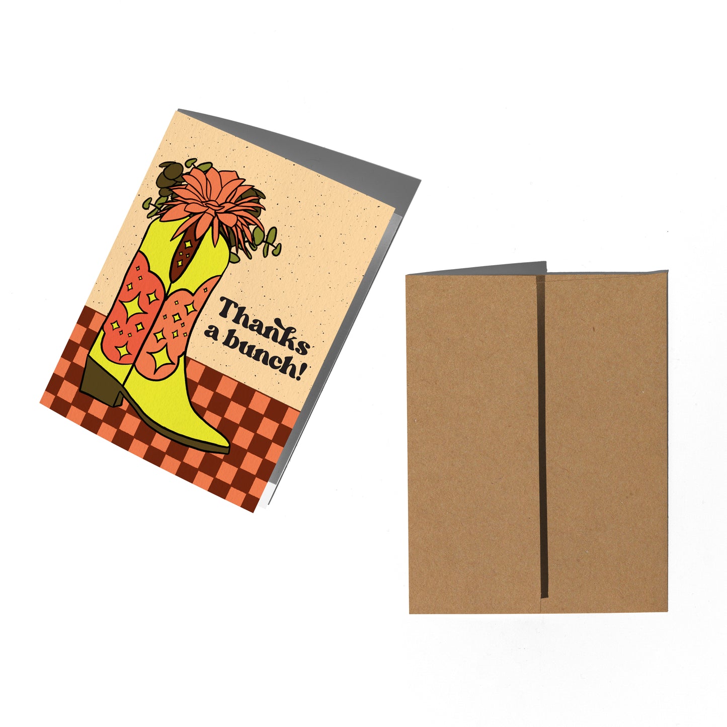 Cowboy Boot Thank You Card