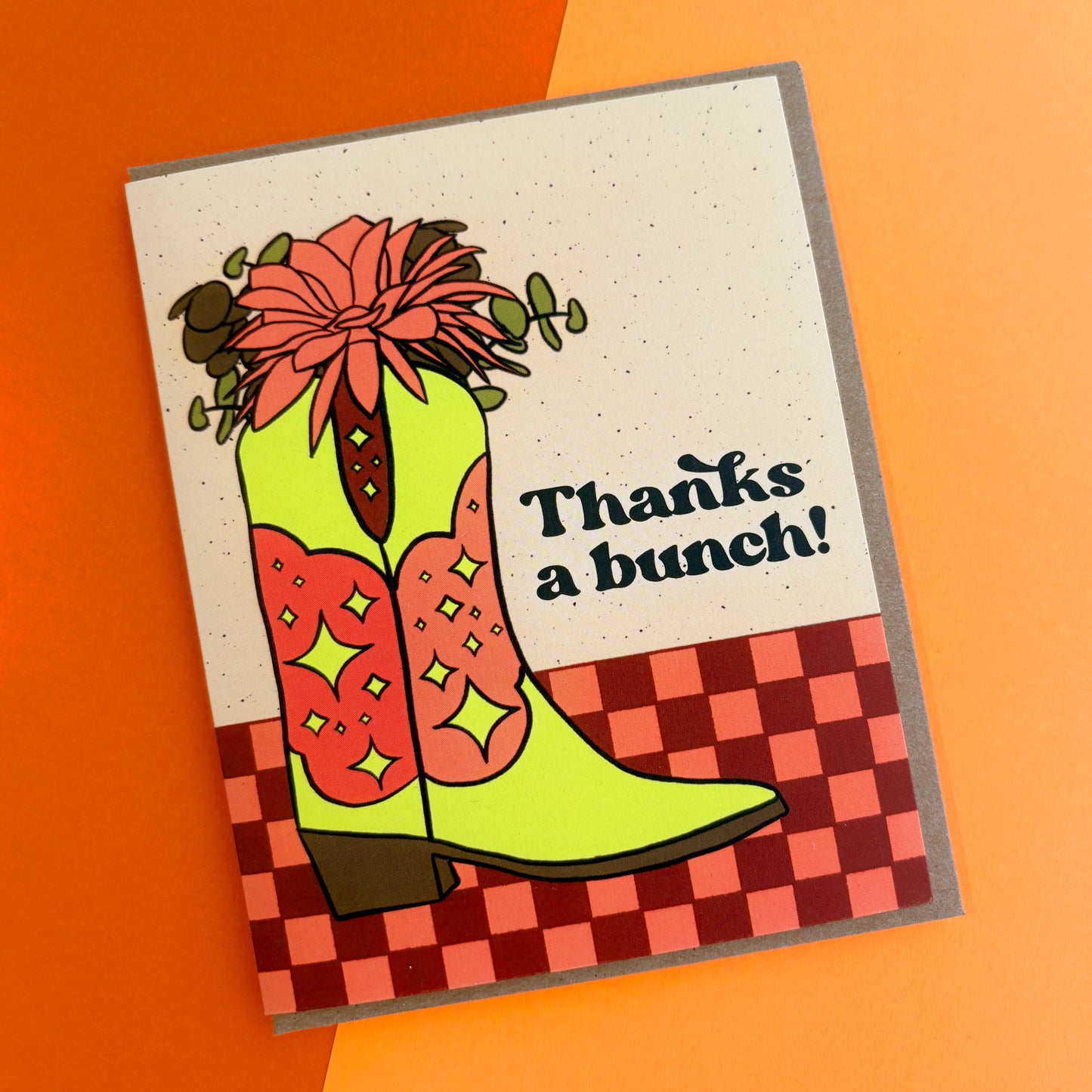 Cowboy Boot Thank You Card