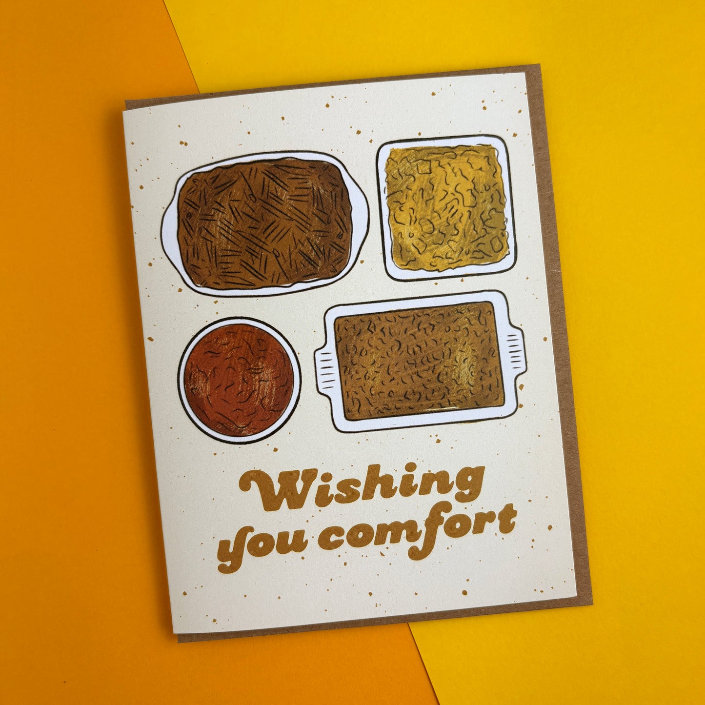 Comfort Casserole Sympathy Card