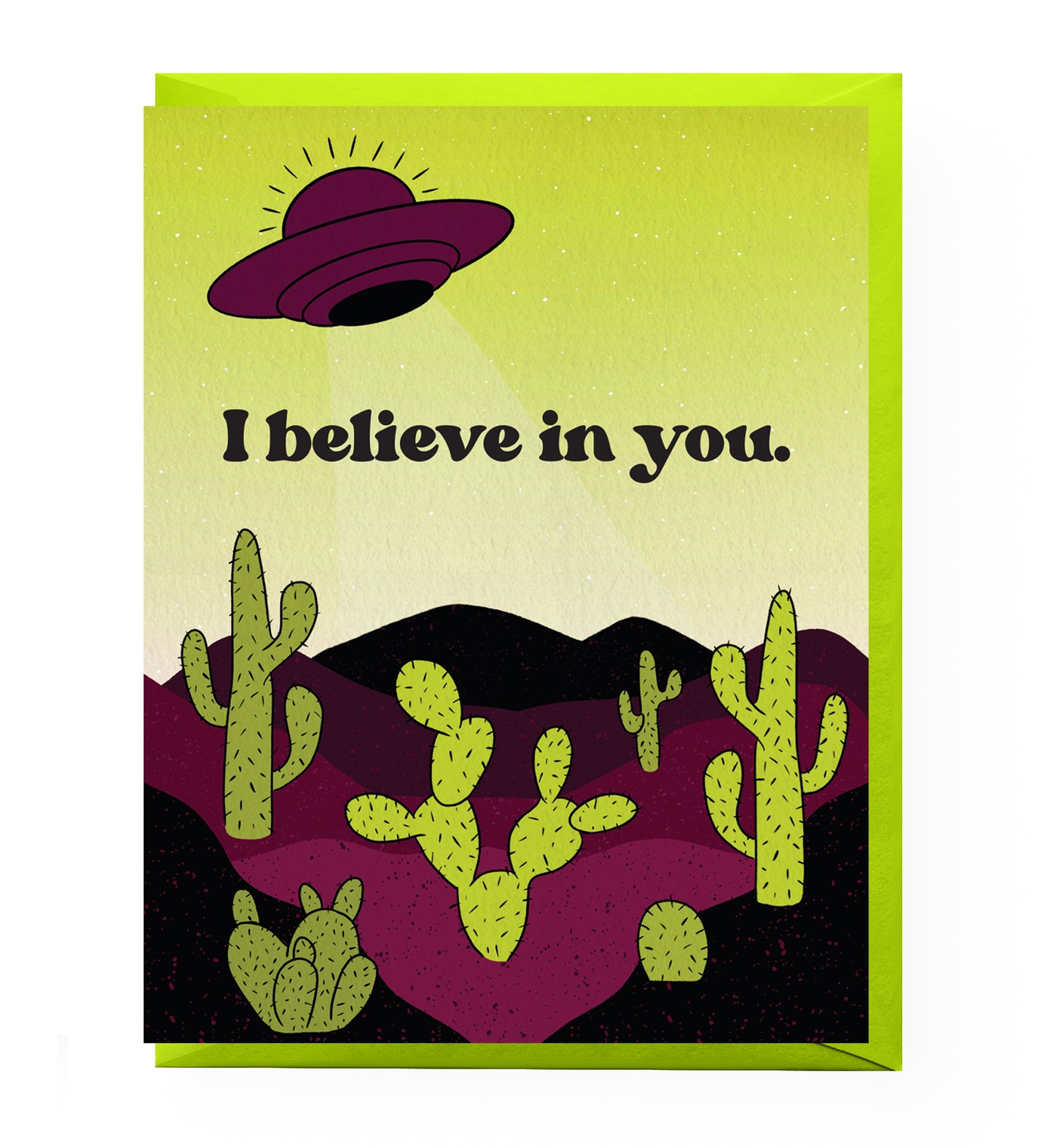 I Believe in You UFO card